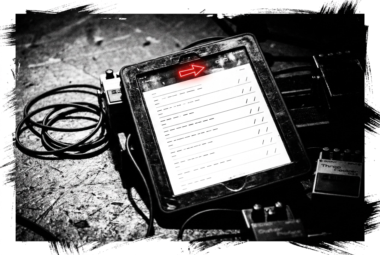 Professional header image for step-by-step guide: Setlist erstellen für Live-Auftritte: Von der Songliste z...