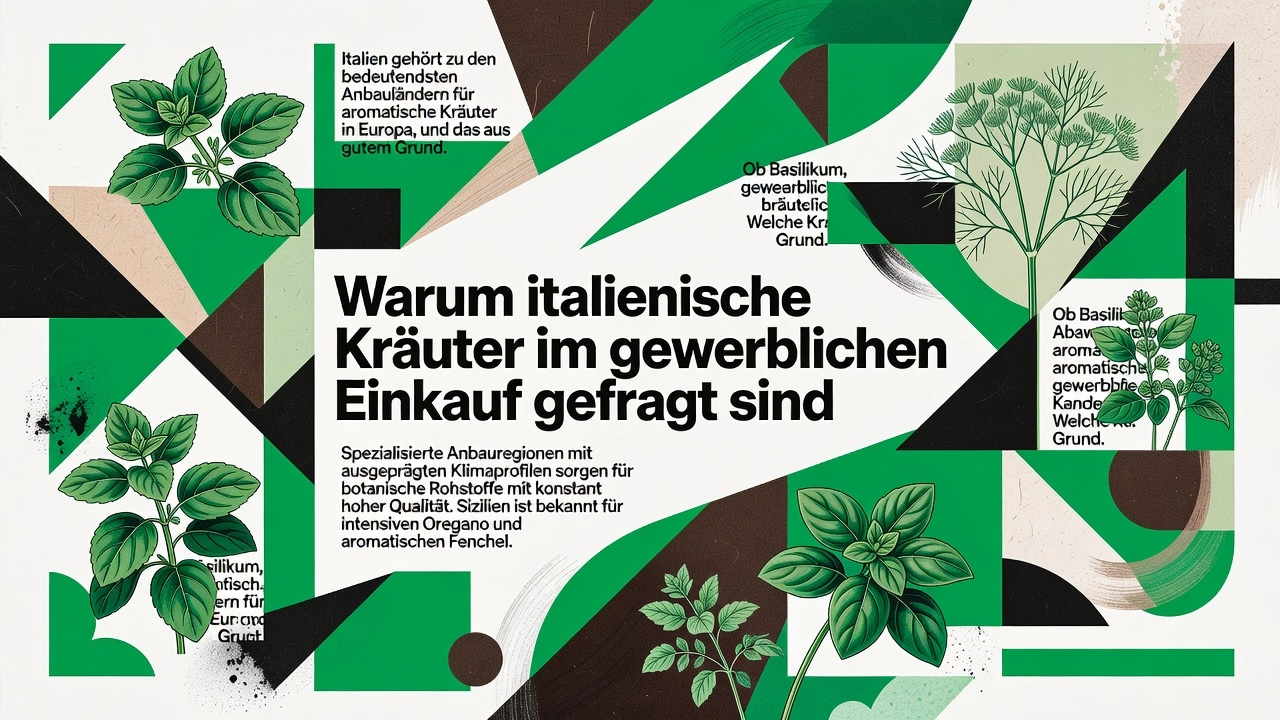 Warum italienische Kräuter im gewerblichen Einkauf gefragt sind Warum italienische Kräuter im gewerblichen Einkauf gefragt sind