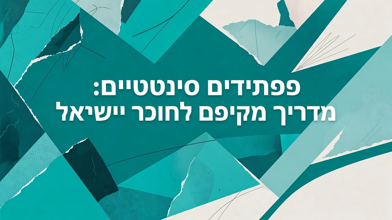 Professional header image for industry analysis: פפטידים סינטטיים: מדריך מקיף לחוקר הישראלי