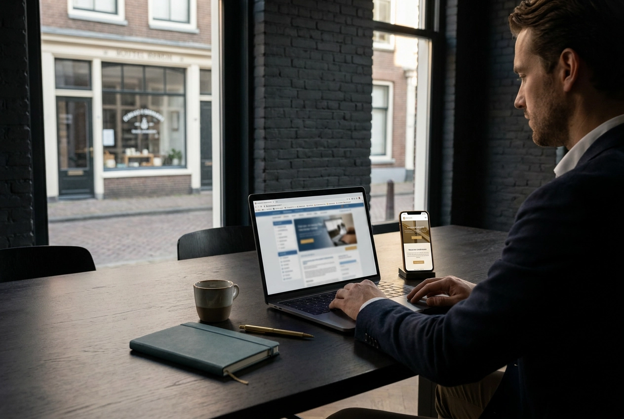 Professional header image for list-based article: Tekenen dat uw website uw bedrijf schaadt (en wat een red...