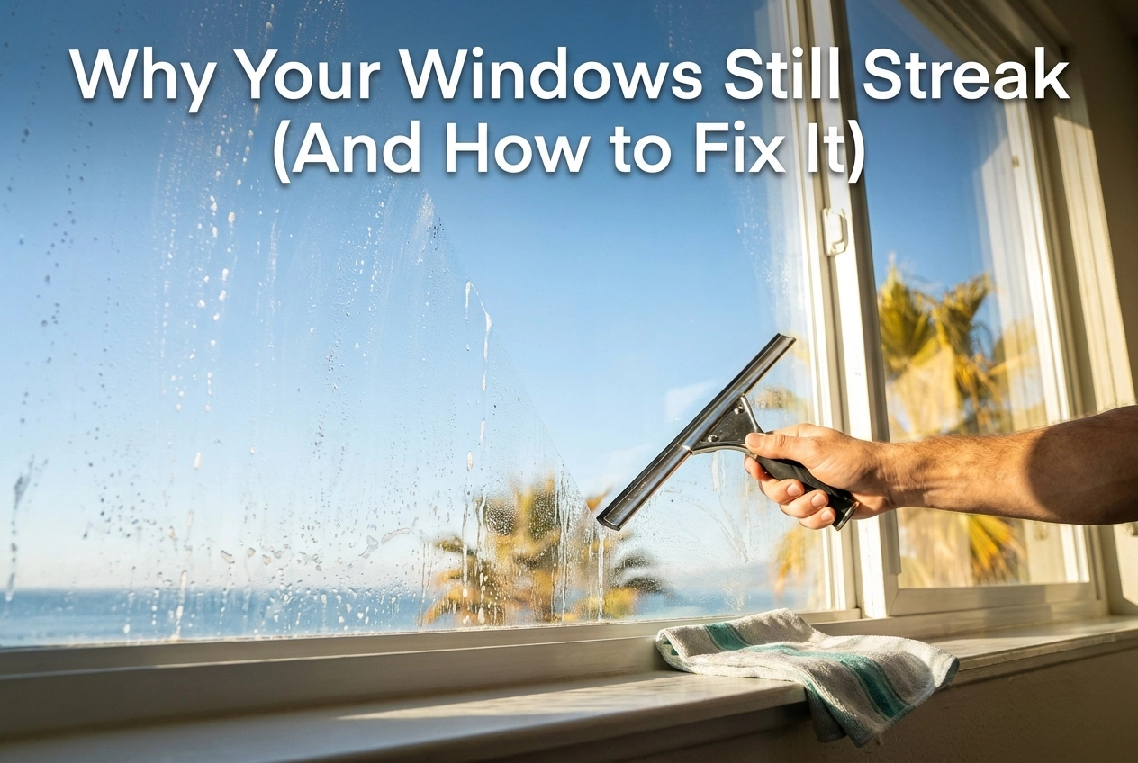 Professional header image for step-by-step guide: Why Your Windows Still Streak (And How to Fix It)