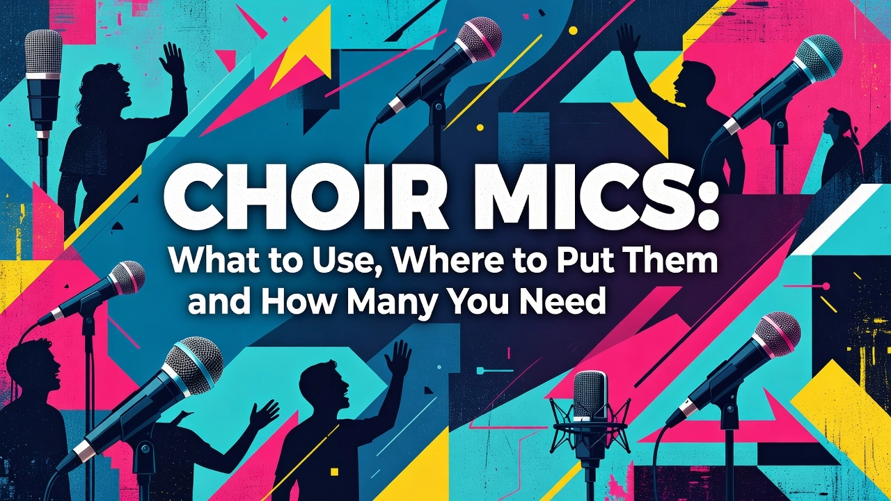 Professional header image for list-based article: Choir Mics: What to Use, Where to Put Them and How Many Y...