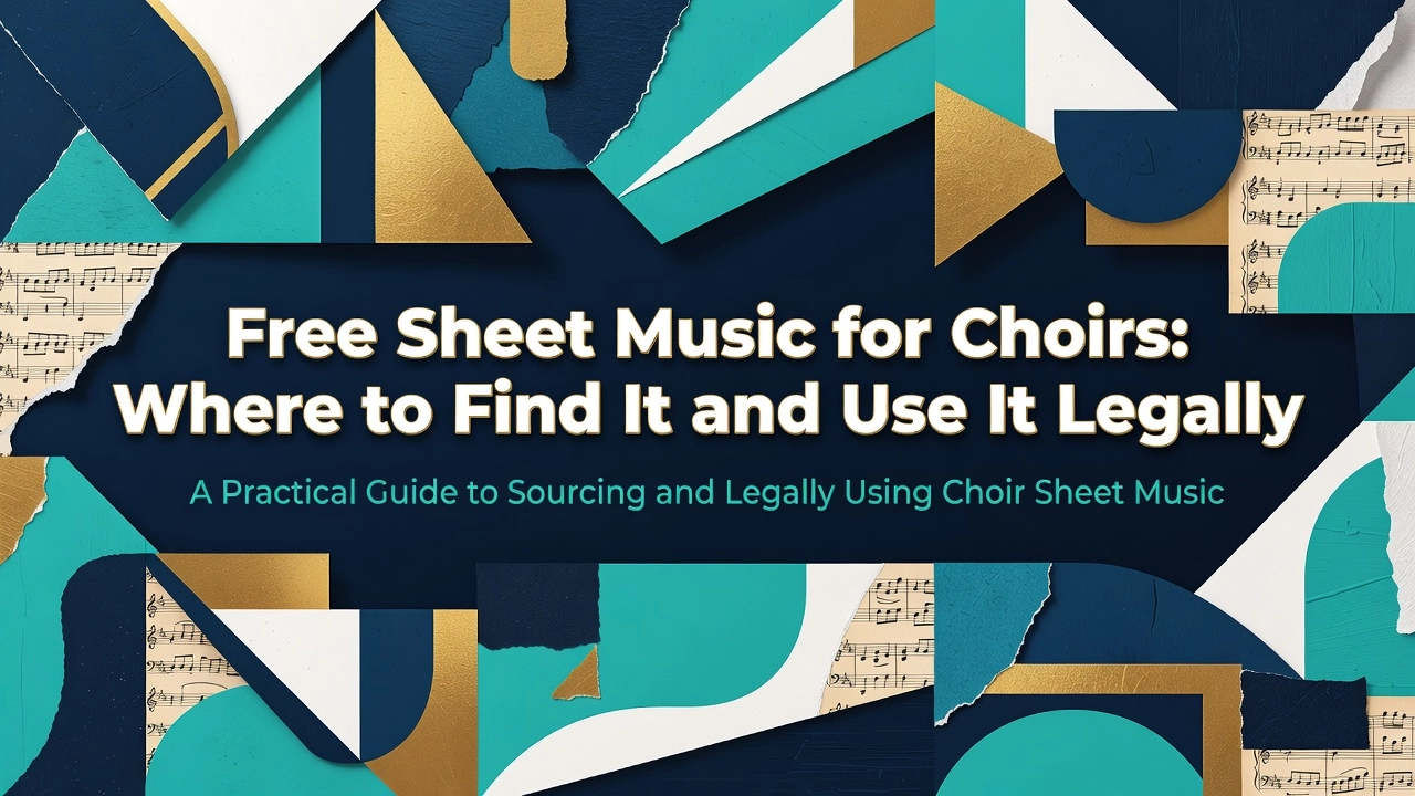 Professional header image for list-based article: Free Sheet Music for Choirs: Where to Find It and Use It ...