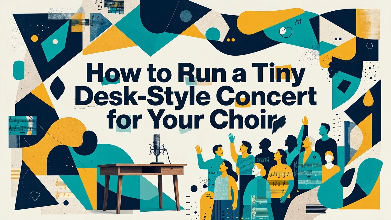Professional header image for step-by-step guide: How to Run a Tiny Desk-Style Concert for Your Choir