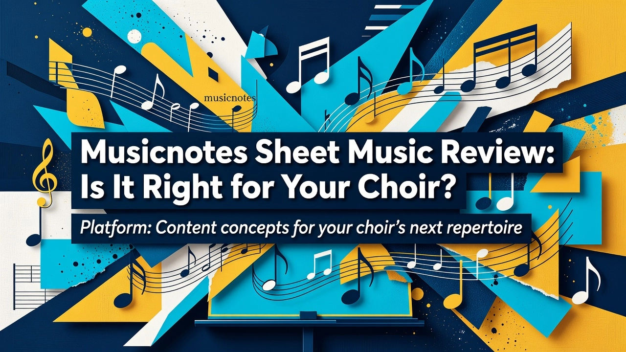 Professional header image for comparison analysis: Musicnotes Sheet Music Review: Is It Right for Your Choir?