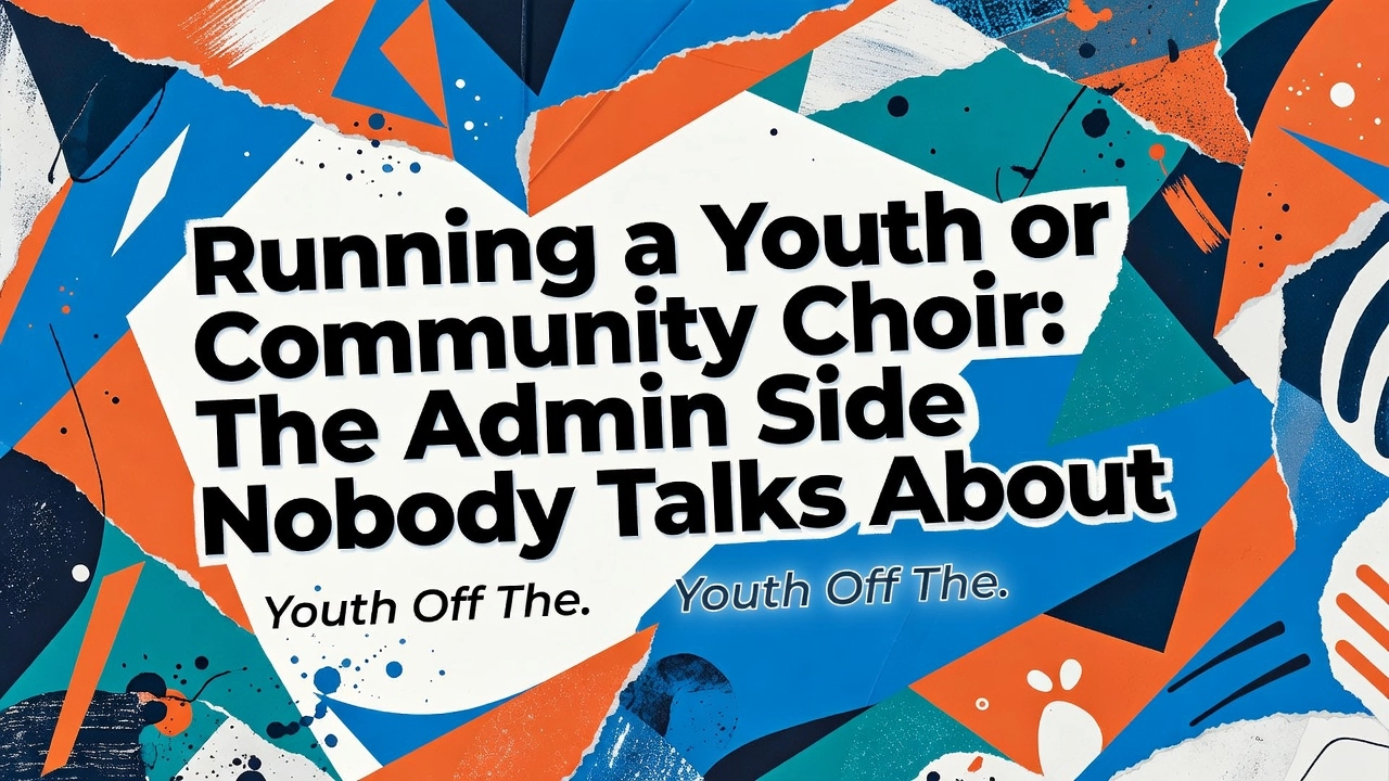 Professional header image for industry analysis: Running a Youth or Community Choir: The Admin Side Nobody...
