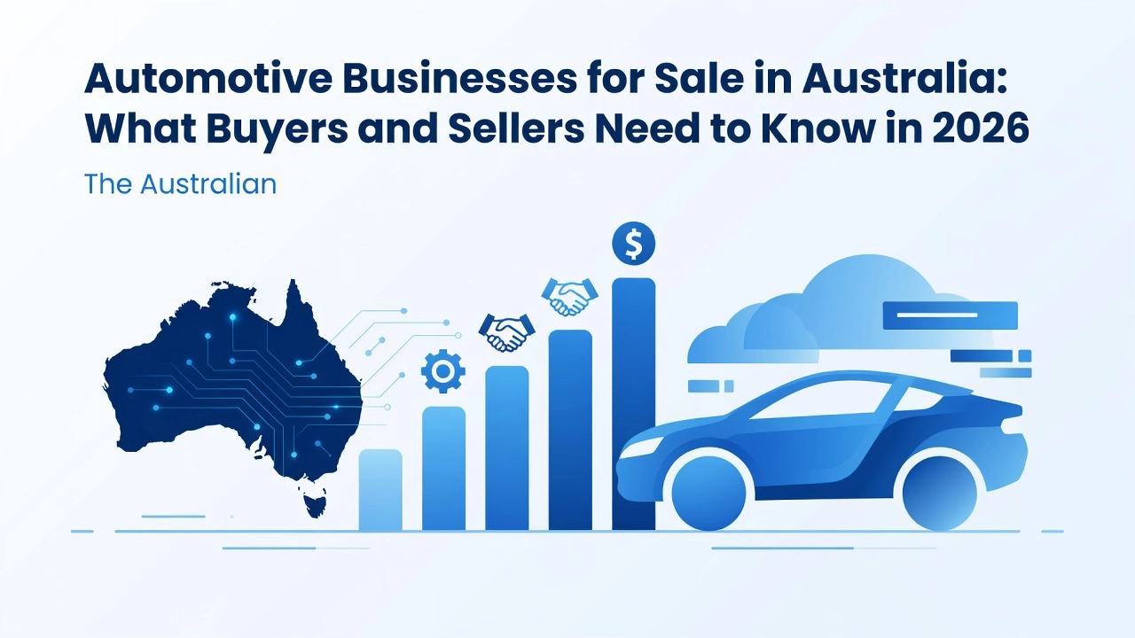 Professional header image for list-based article: Automotive Businesses for Sale in Australia: What Buyers ...