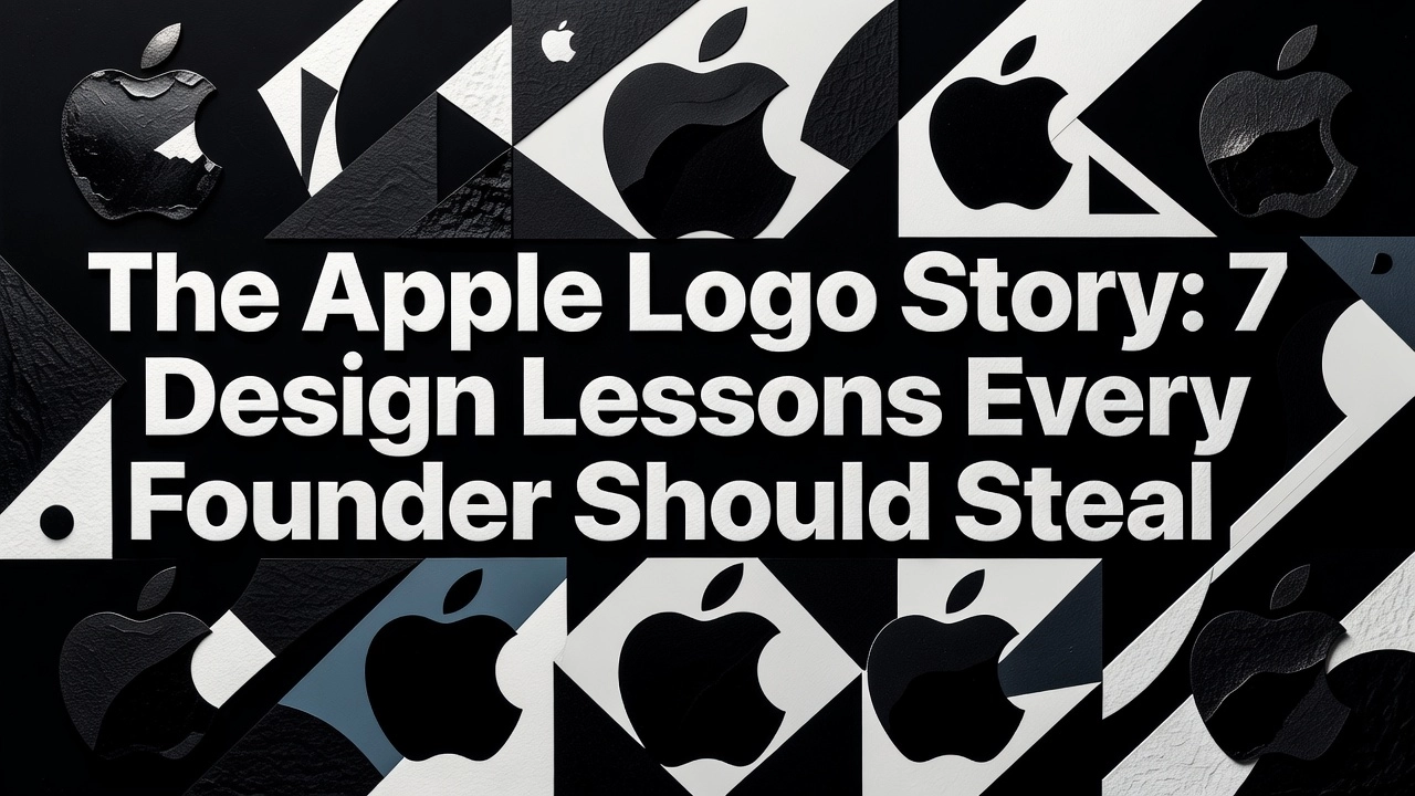 Professional header image for list-based article: The Apple Logo Story: 7 Design Lessons Every Founder Shou...