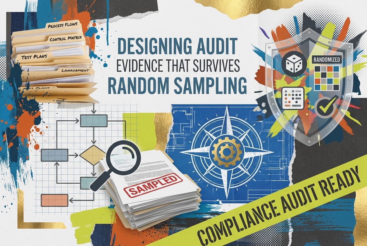 Professional header image for industry analysis: Designing Audit Evidence That Survives Random Sampling