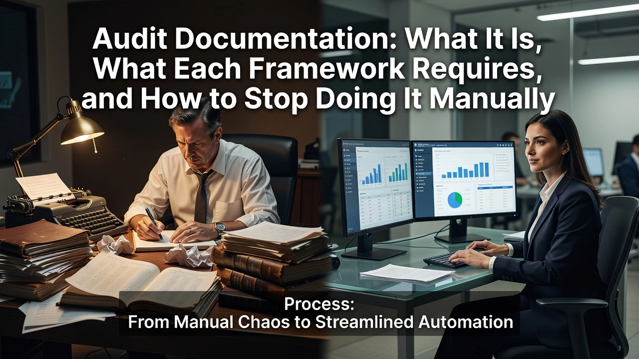 Professional header image for list-based article: Audit Documentation: What It Is, What Each Framework Requ...
