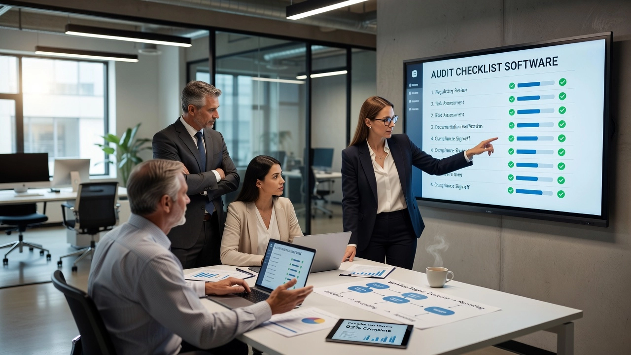 Professional header image for list-based article: Best Audit Checklist Software for Compliance Teams