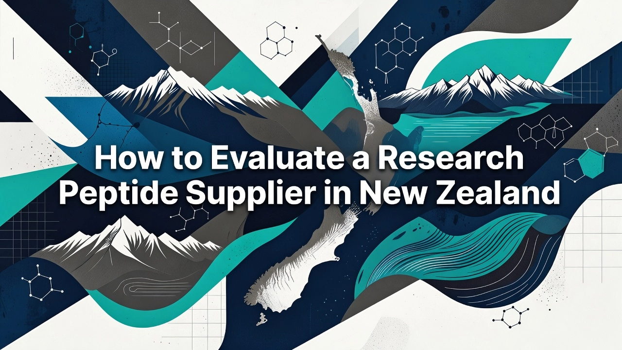 Professional header image for list-based article: How to Evaluate a Research Peptide Supplier in New Zealand