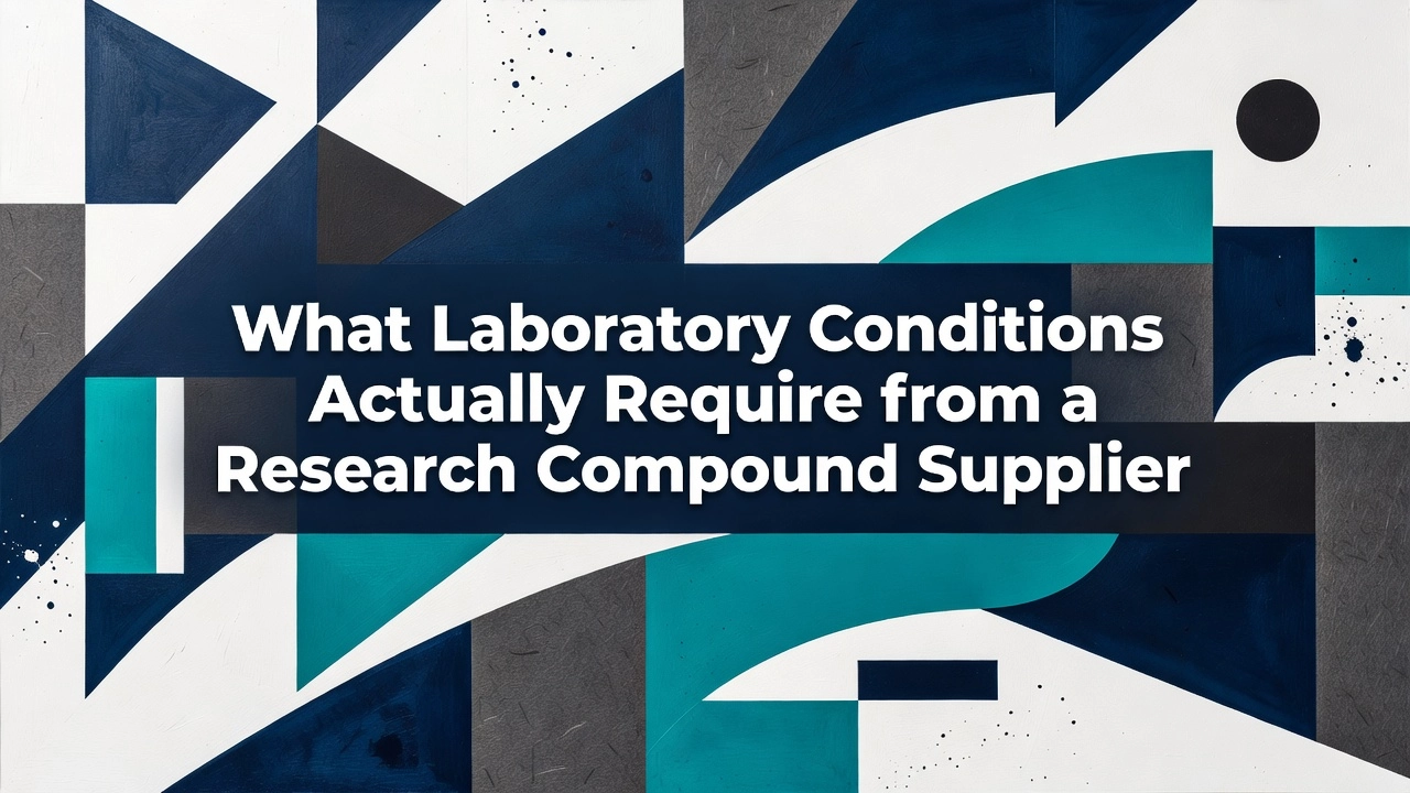 Professional header image for educational tutorial: What Laboratory Conditions Actually Require from a Resear...