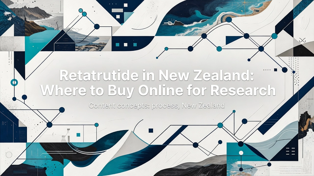 Professional header image for industry analysis: Retatrutide in New Zealand: Where to Buy Online for Research