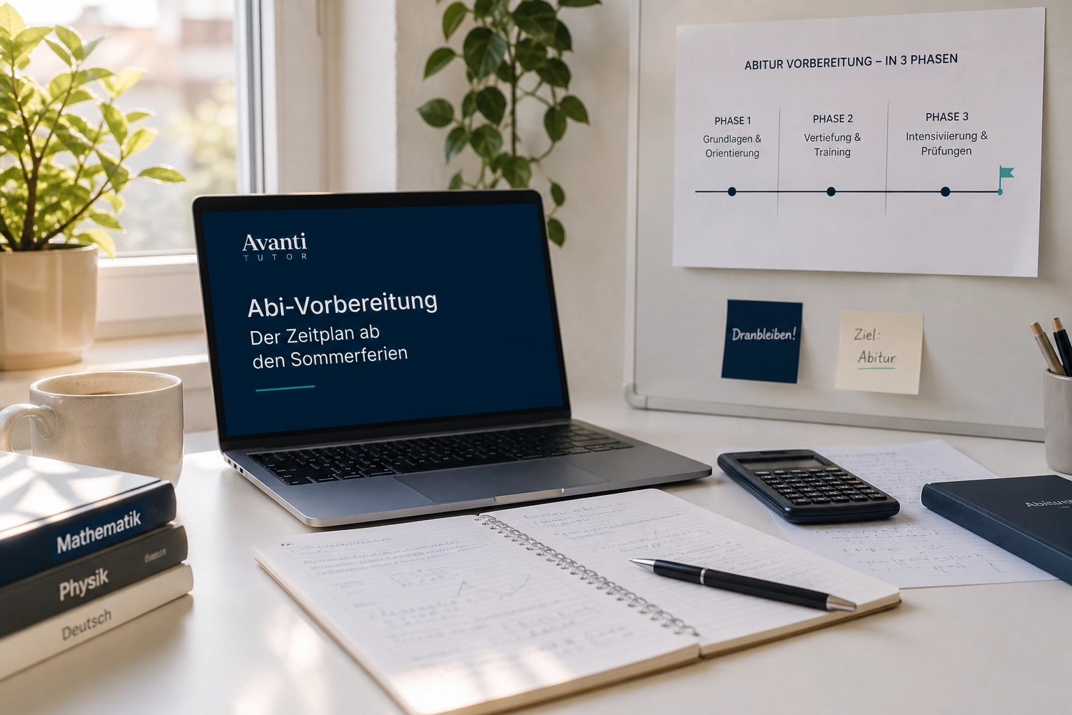 Professional header image for step-by-step guide: Abi-Vorbereitung: Der Zeitplan ab den Sommerferien