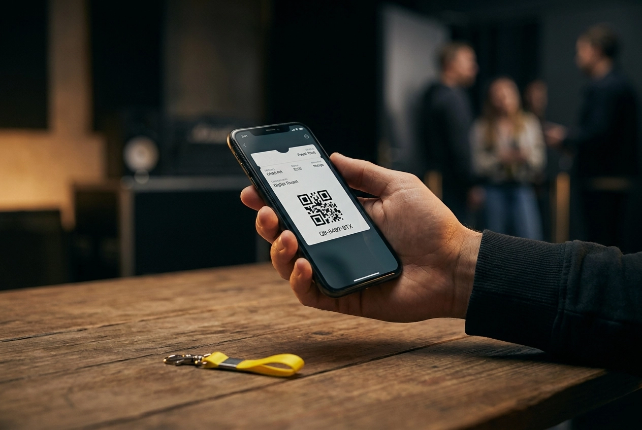 Professional header image for educational tutorial: Wat is een QR-code nummer op je e-ticket?
