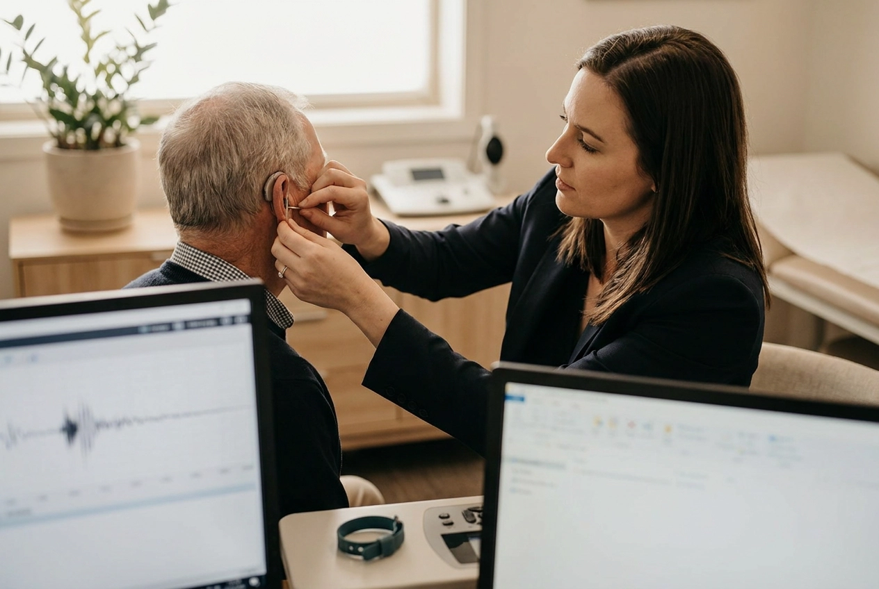 Professional header image for informative article: Real-Ear Measurement and Speech Mapping: How Audiologists...