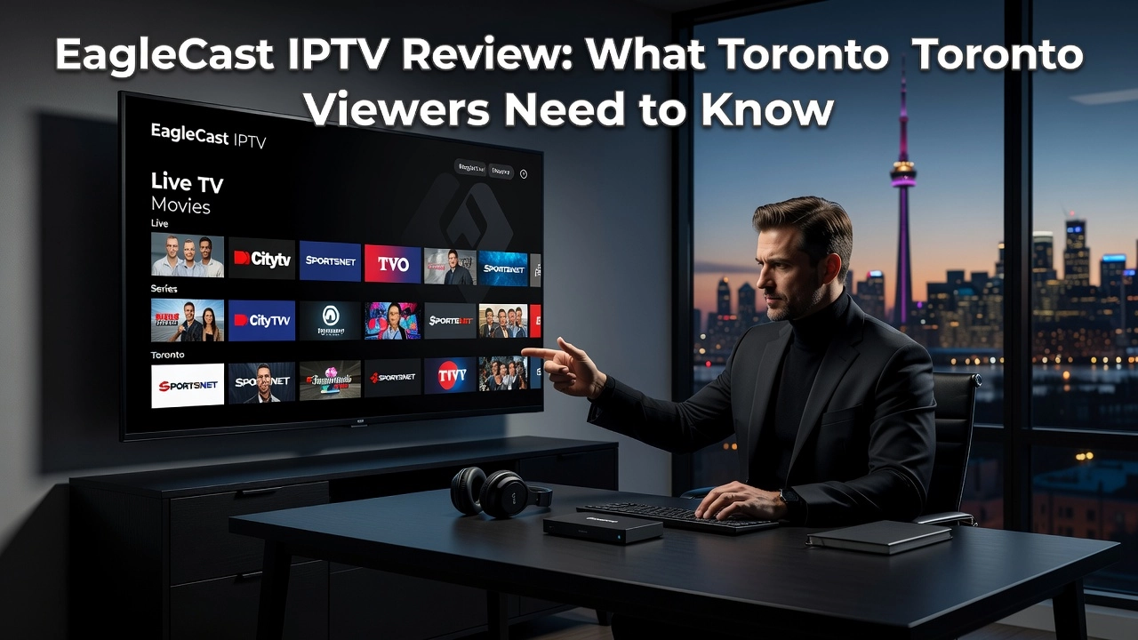 Professional header image for comparison analysis: EagleCast IPTV Review: What Toronto Viewers Need to Know