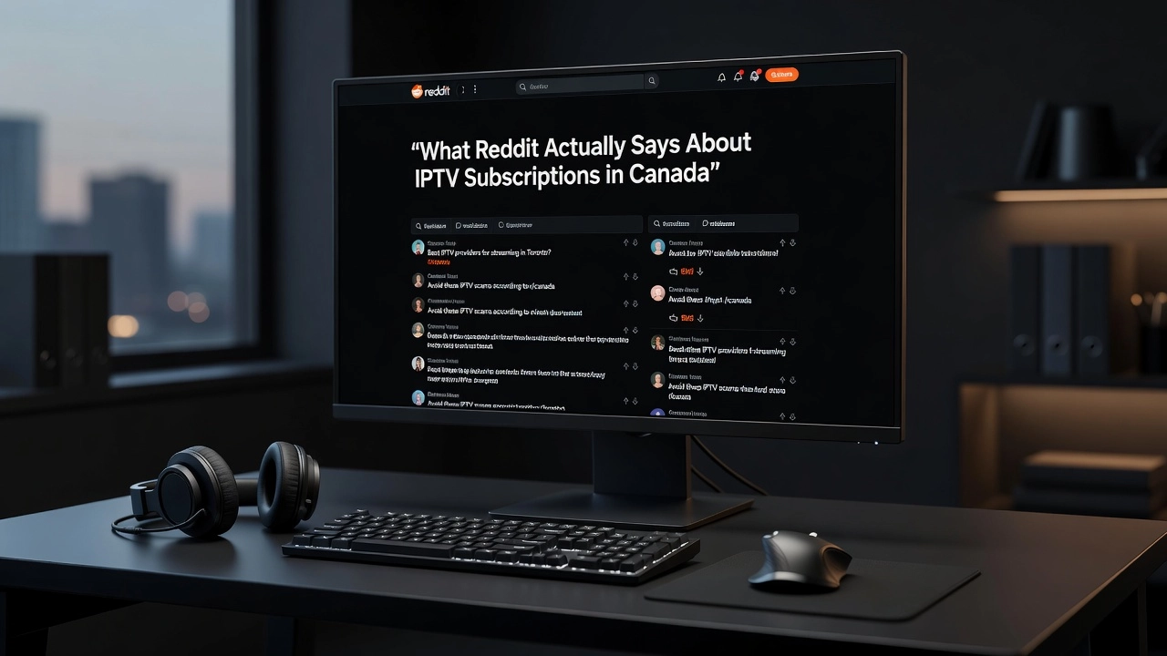 Professional header image for list-based article: What Reddit Actually Says About IPTV Subscriptions in Canada