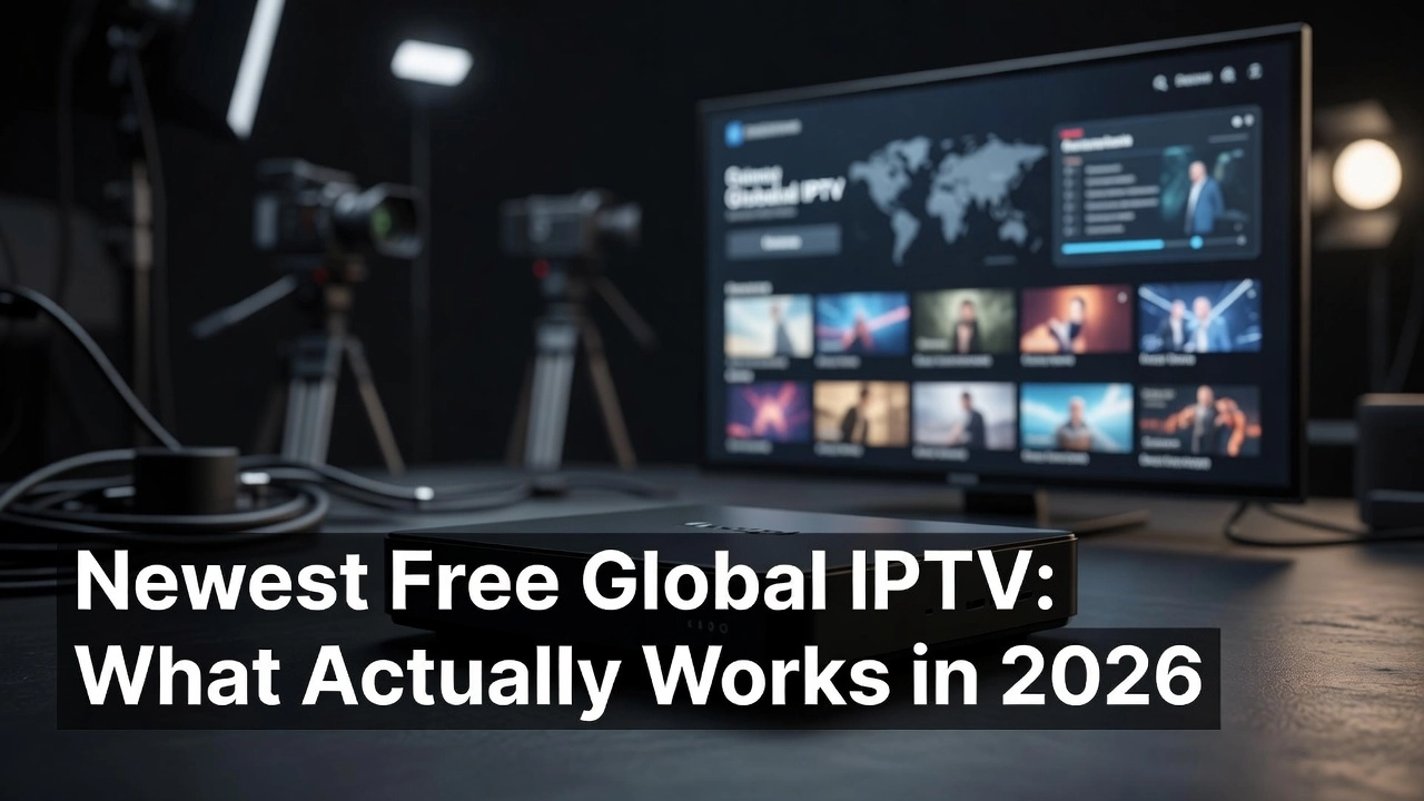 Professional header image for list-based article: Newest Free Global IPTV: What Actually Works in 2026