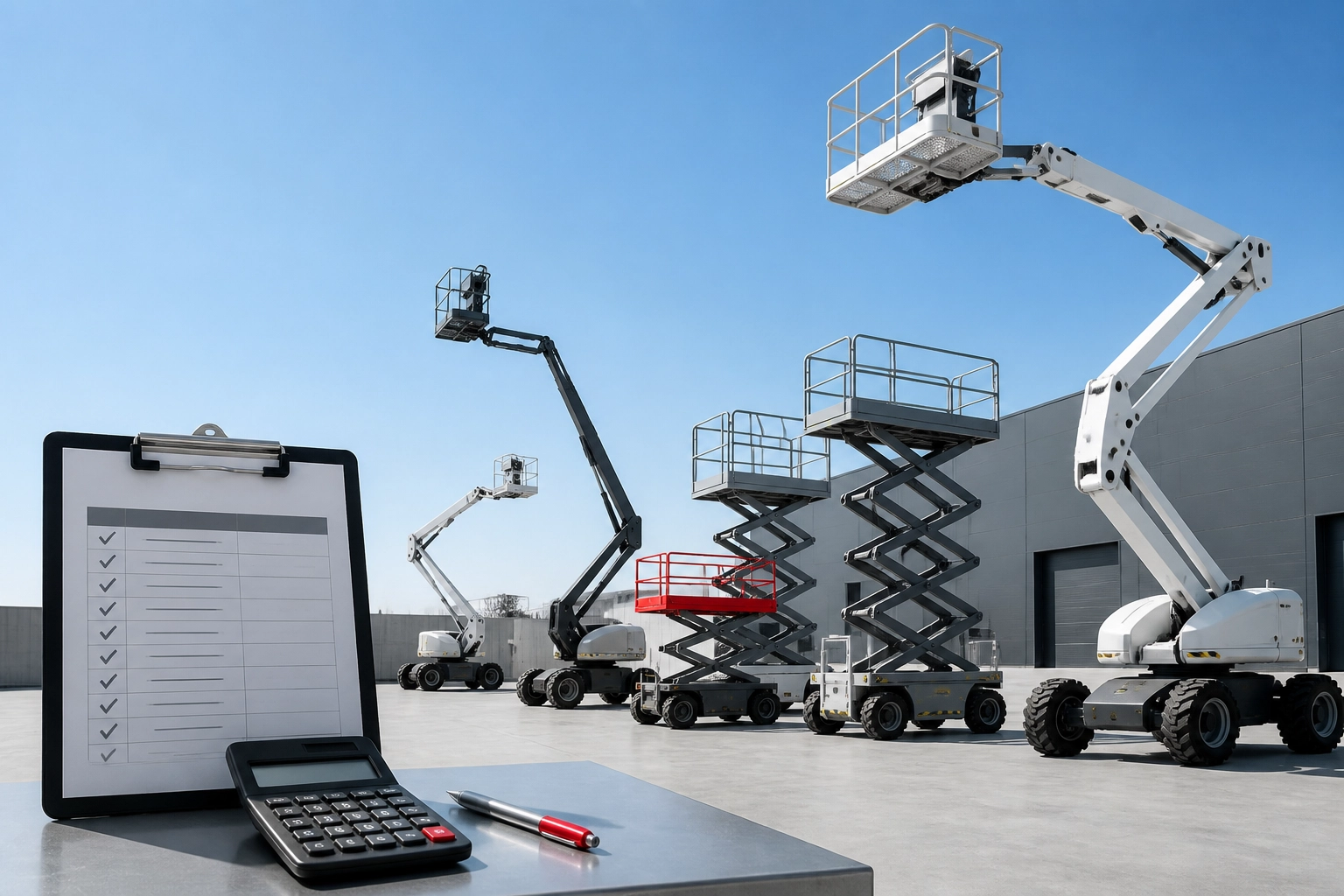 Professional header image for industry analysis: Hoogwerker huren: wat kost het per dag, week en weekend i...