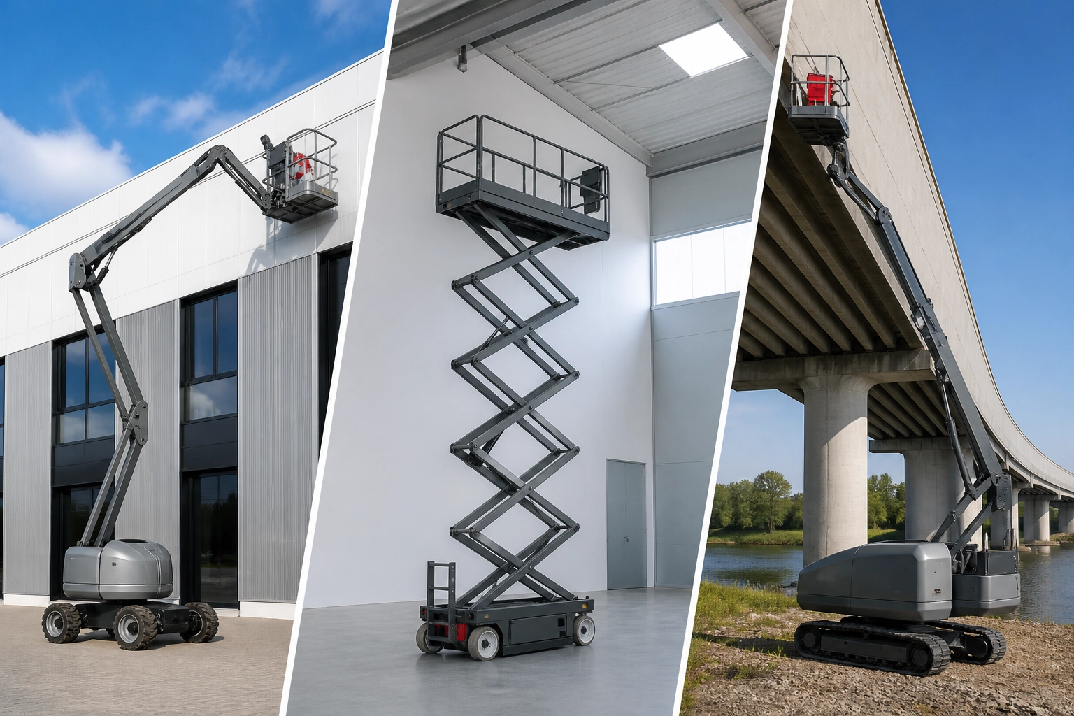 Professional header image for step-by-step guide: Hoogwerker huren voor schilderwerk: welke machine past bi...