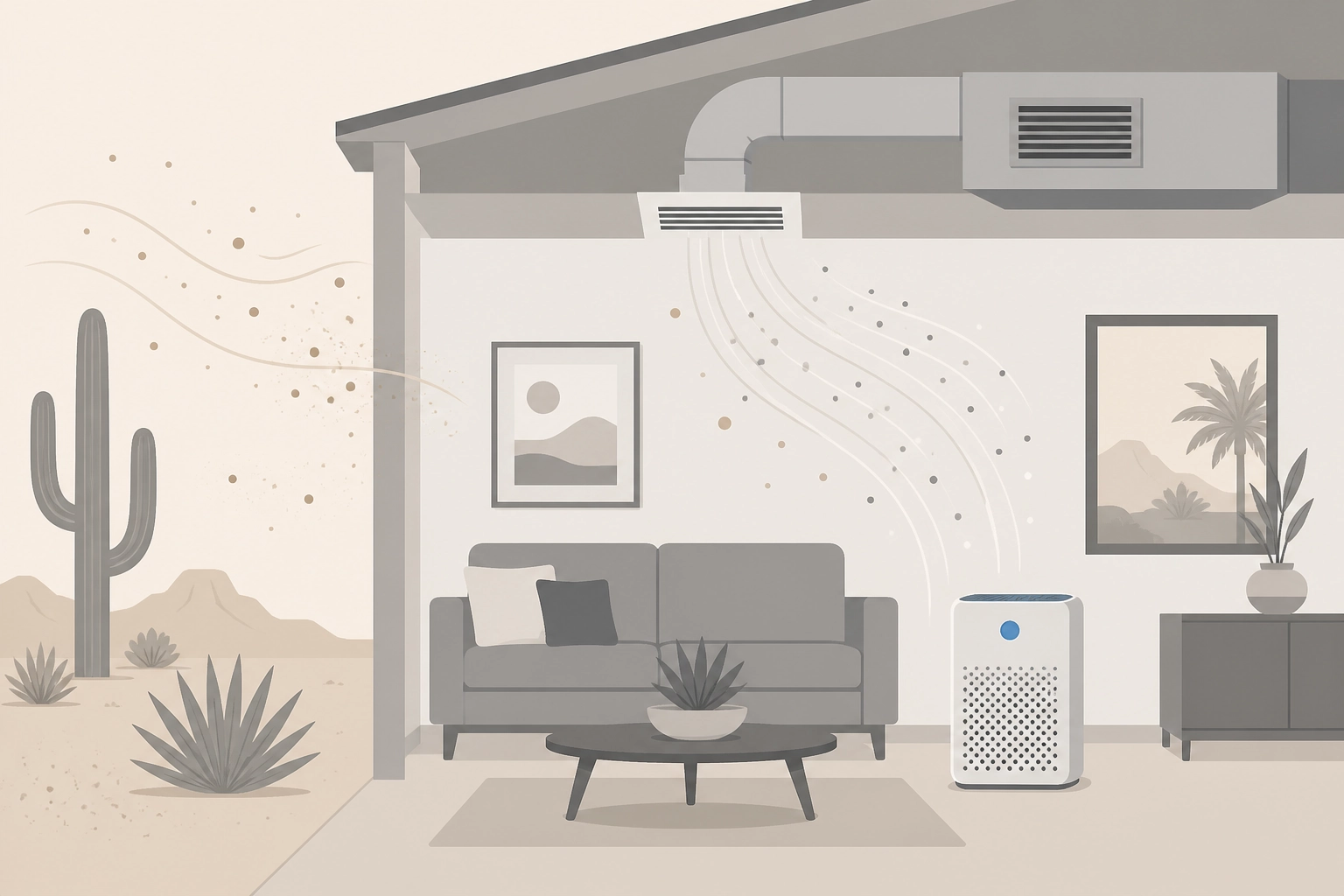 Professional header image for industry analysis: Indoor Air Quality in Phoenix Homes: What the Desert Does...