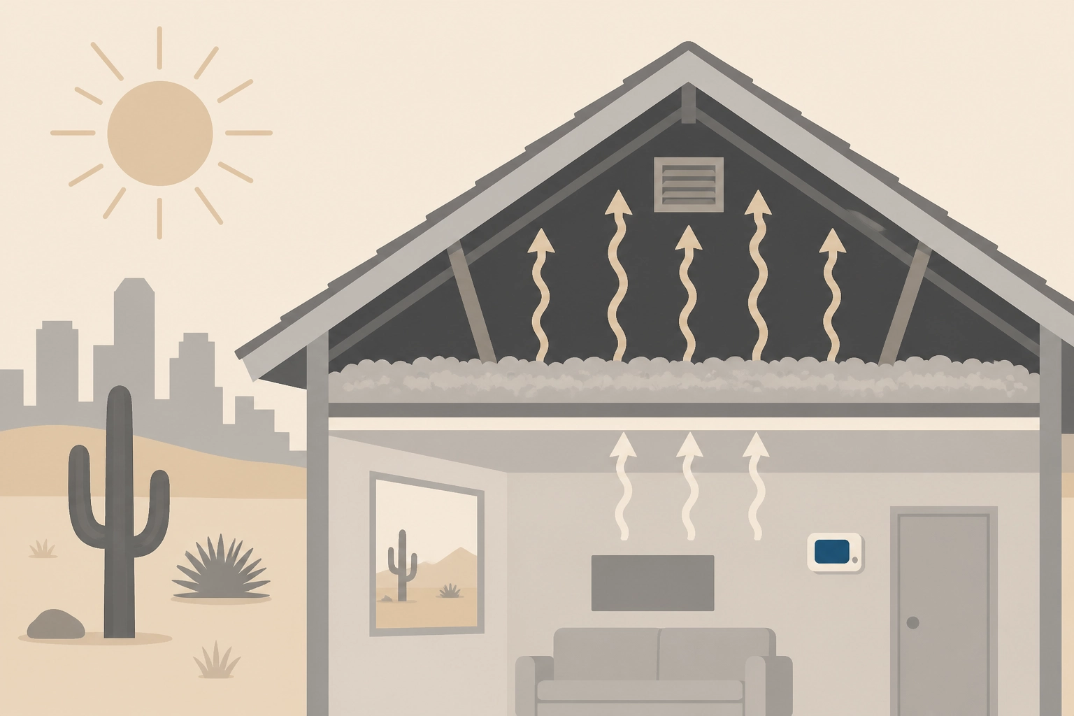 Professional header image for industry analysis: Why Phoenix Attics Hit 150°F and What It Costs Your Bill