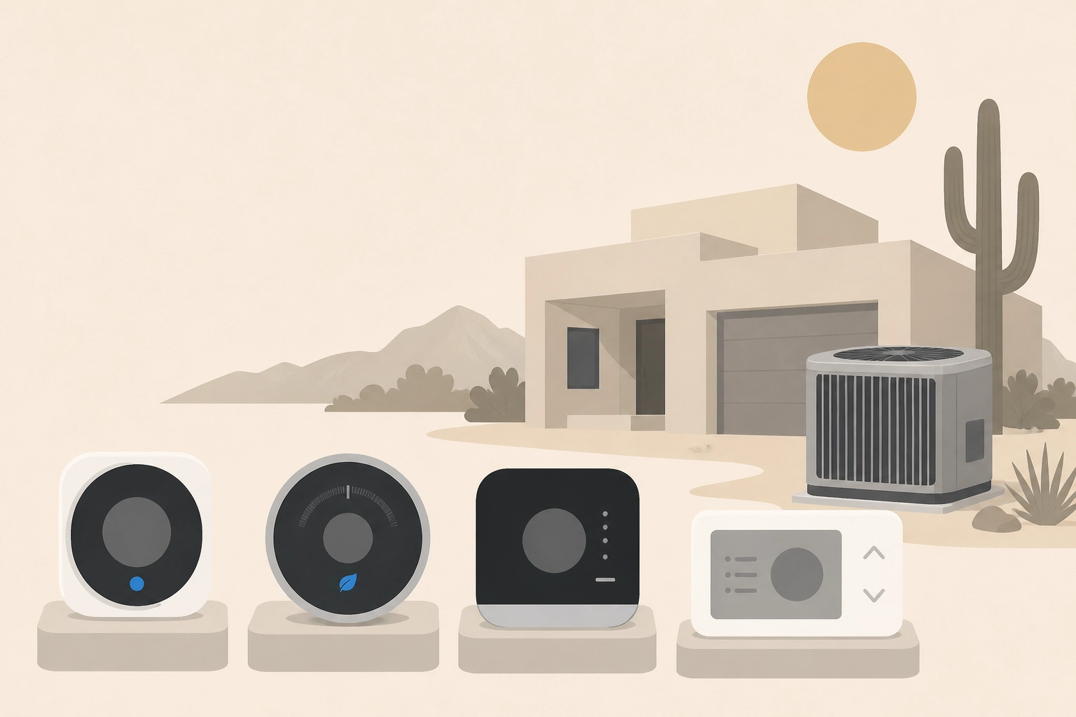 Professional header image for comparison analysis: Smart Thermostat Upgrade for Phoenix Homes: Which Models ...