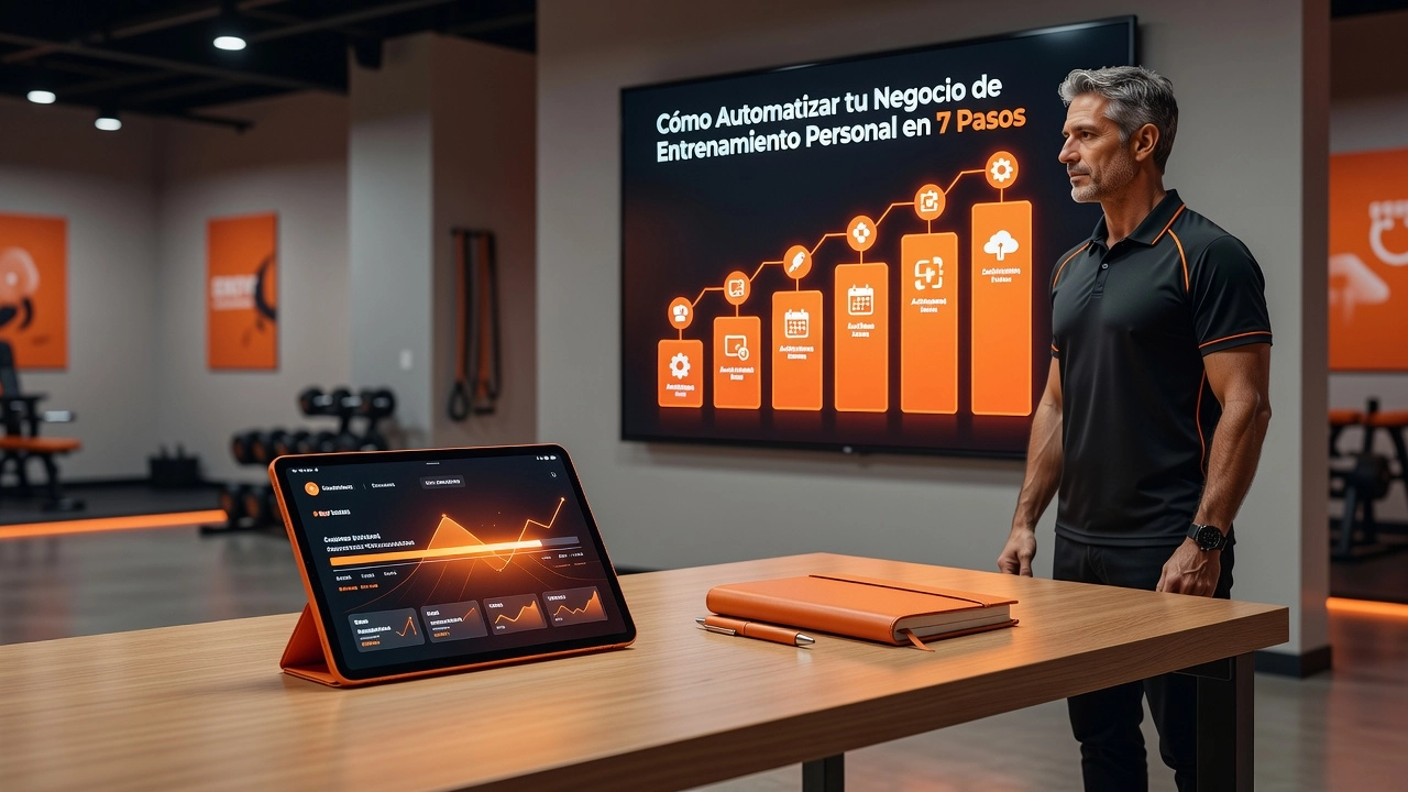 Professional header image for list-based article: Cómo Automatizar tu Negocio de Entrenamiento Personal en ...