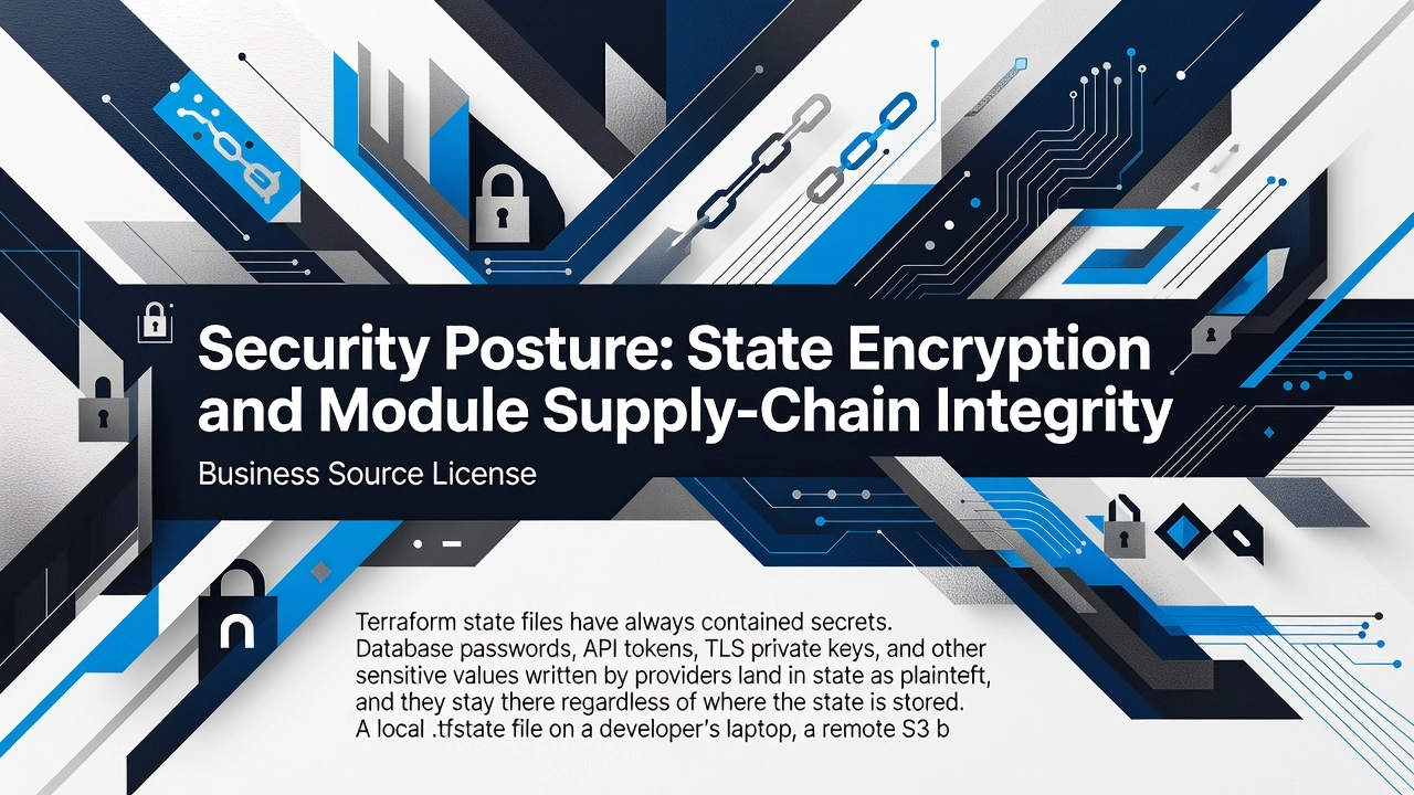 Security Posture: State Encryption and Module Supply-Chain Integrity