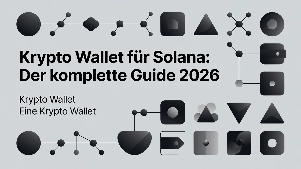 Professional header image for list-based article: Krypto Wallet für Solana: Der komplette Guide 2026