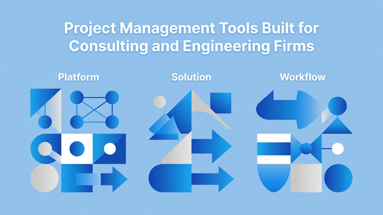 Professional header image for list-based article: Project Management Tools Built for Consulting and Enginee...