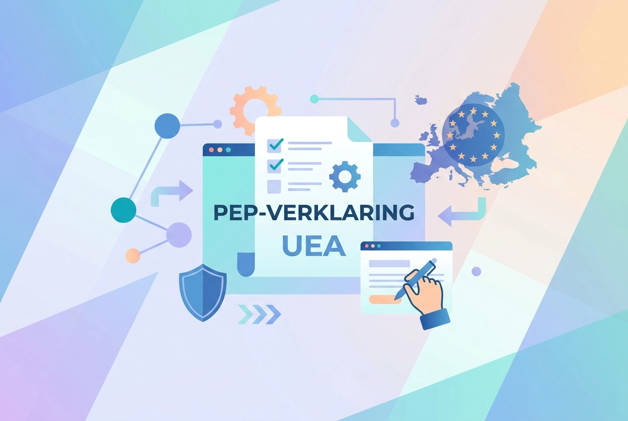 Professional header image for educational tutorial: PEP-verklaring bij aanbestedingen: wat is het en wanneer ...