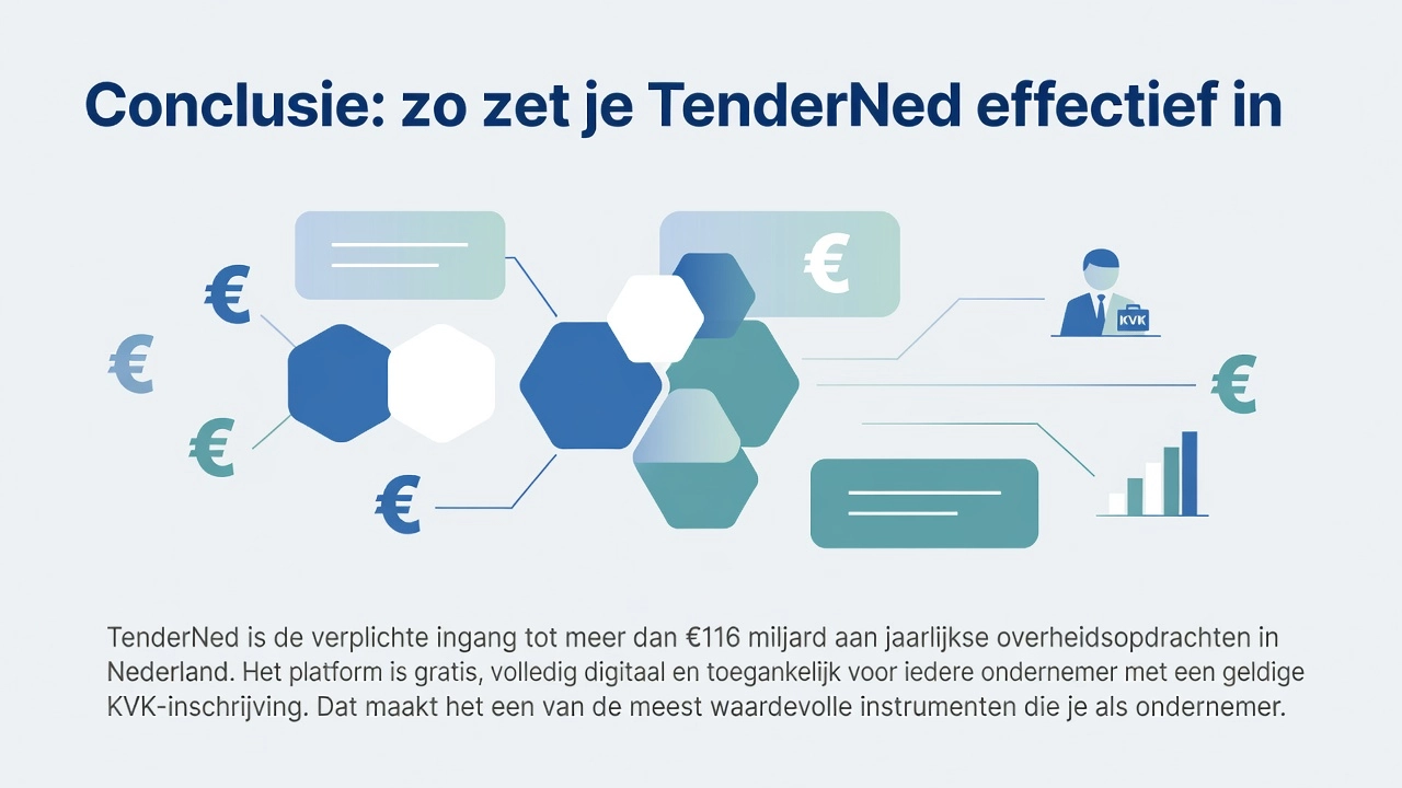 Conclusie: zo zet je TenderNed effectief in