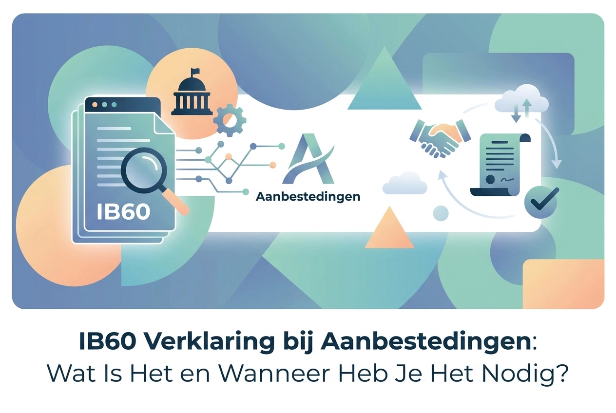 Professional header image for educational tutorial: IB60 Verklaring bij Aanbestedingen: Wat Is Het en Wanneer...