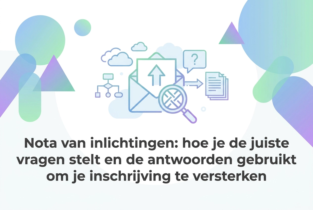 Professional header image for step-by-step guide: Nota van inlichtingen: hoe je de juiste vragen stelt en d...
