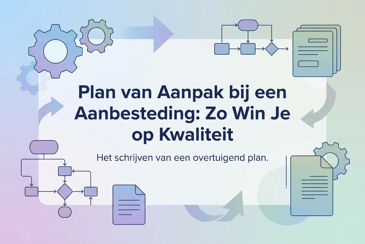Professional header image for educational tutorial: Plan van Aanpak bij een Aanbesteding: Zo Win Je op Kwaliteit