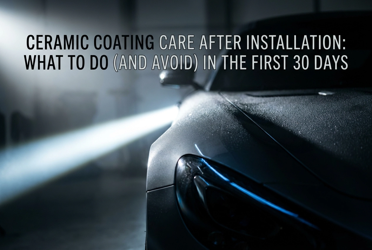 Ceramic Coating Care After Installation: What to Do (and Avoid) in the First 30 Days