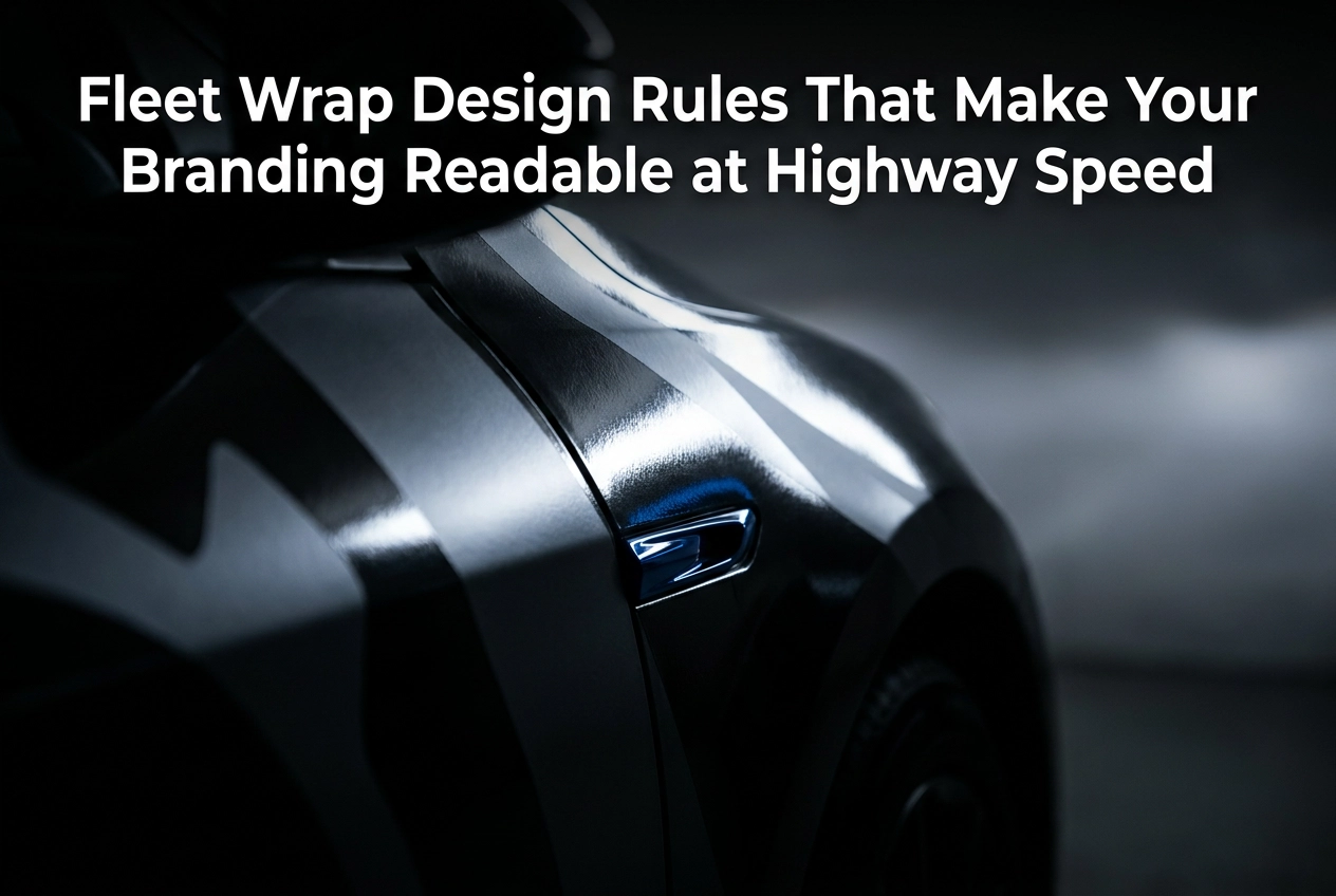 Fleet Wrap Design Rules That Make Your Branding Readable at Highway Speed
