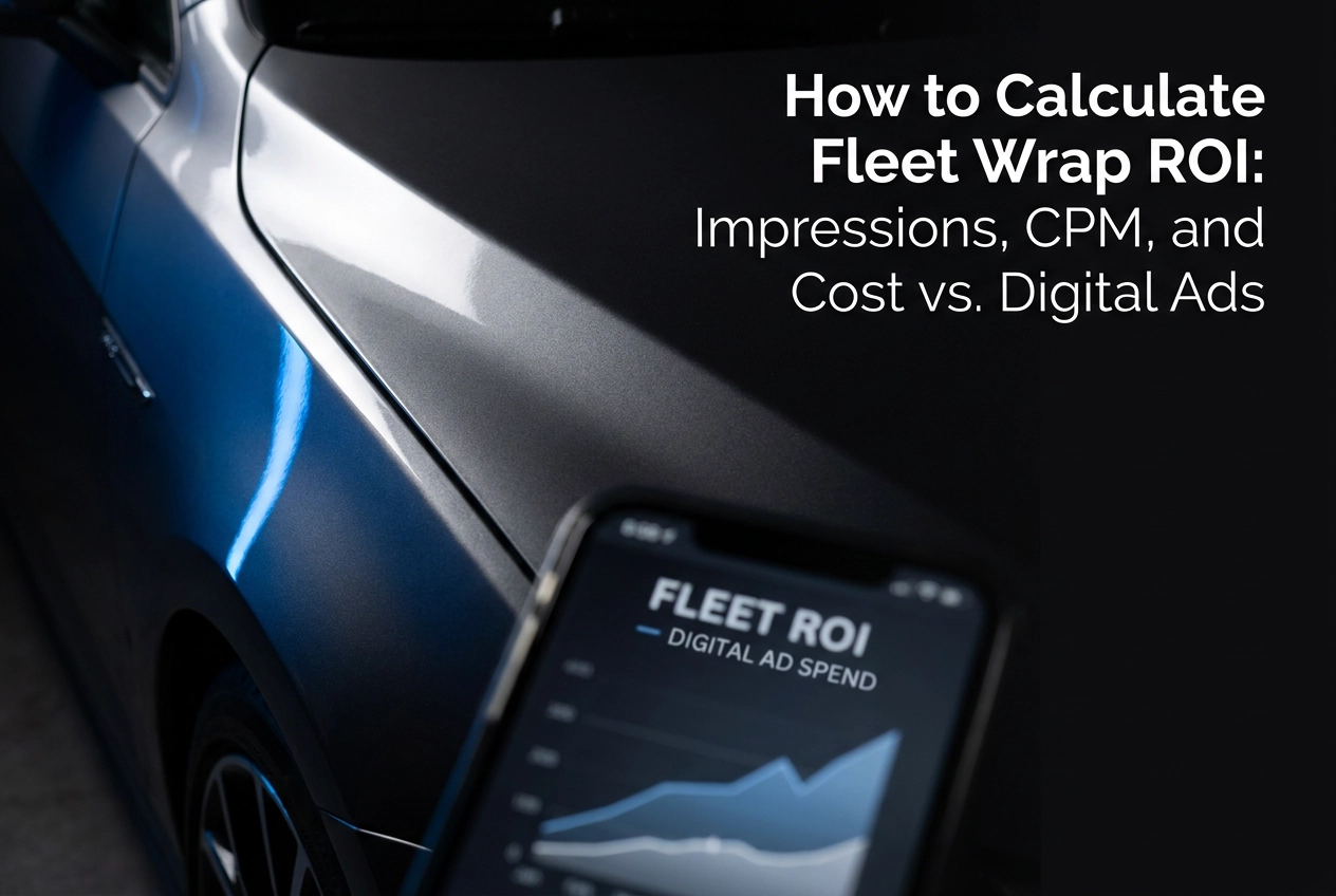 How to Calculate Fleet Wrap ROI: Impressions, CPM, and Cost vs. Digital Ads