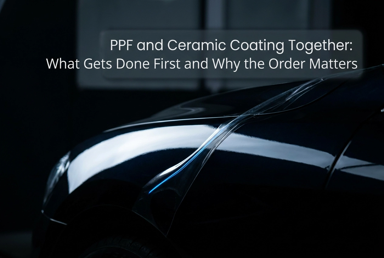 PPF and Ceramic Coating Together: What Gets Done First and Why the Order Matters