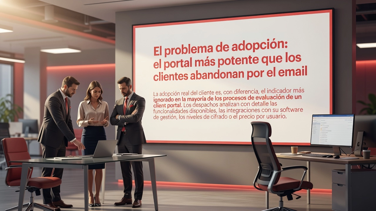 El problema de adopción: el portal más potente que los clientes abandonan por el email