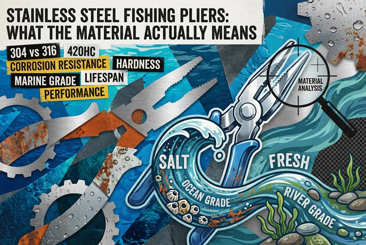 Professional header image for comparison analysis: Stainless Steel Fishing Pliers: What the Material Actuall...