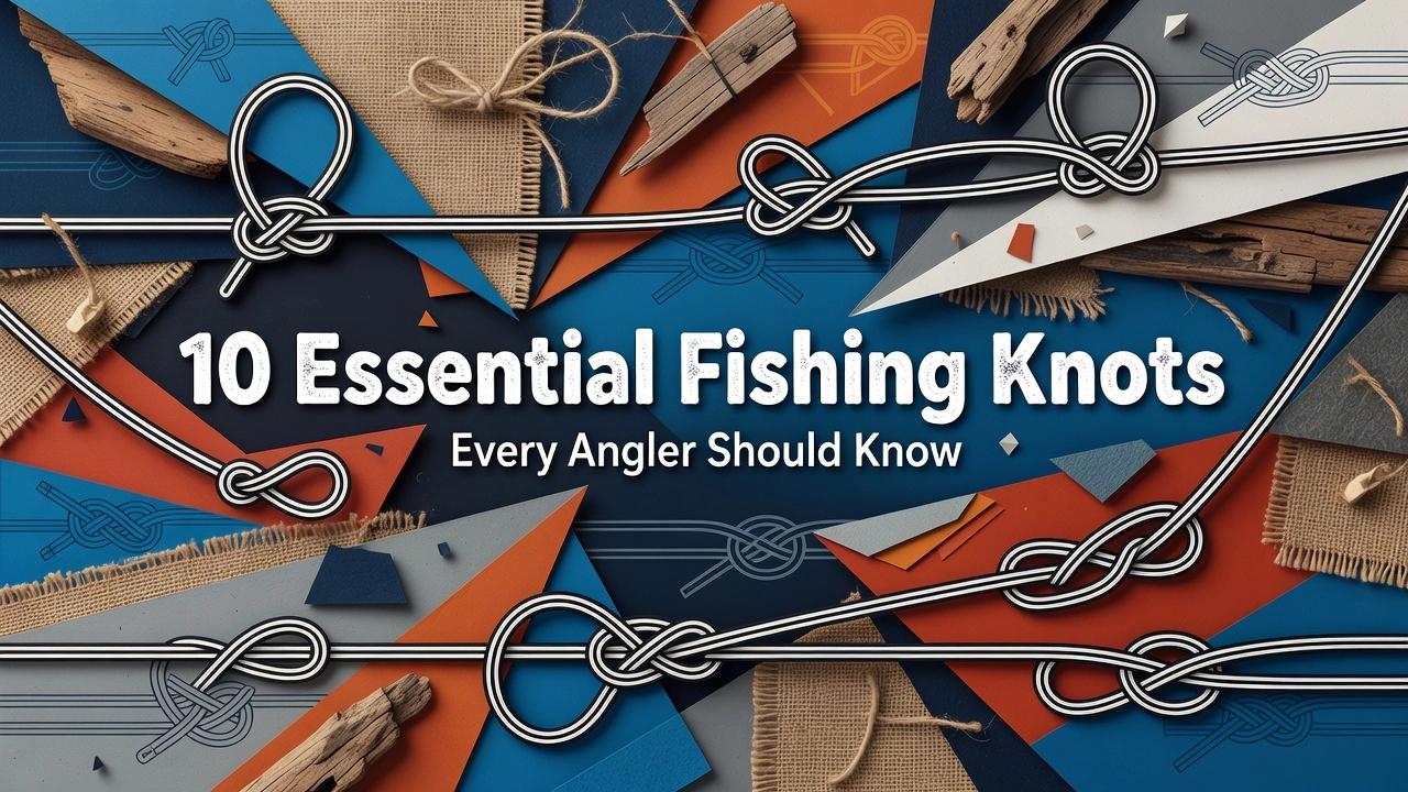 Professional header image for list-based article: 10 Essential Fishing Knots Every Angler Should Know